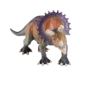 Imagem de Figura de dinossauro realista Triceratops Jurassic 20,5 cm em PVC - Yi