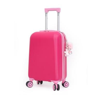 Imagem de Mala Escolar Rodinha Em Abs Resistente Cruzeiro, Rosa