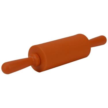 Imagem de Rolo Abridor De Massa 22 Cm Silicone Antiaderente Terracota