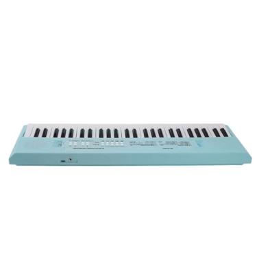 Imagem de Generic Teclado Piano, Piano Elétrico Com Volume Ajustável 5 Ritmos 6 Músicas 8 Tons 5 Sons Instrumentais 54 Teclas de Plástico Com Microfone para Aprendizagem Em Ambientes Internos (Azul)
