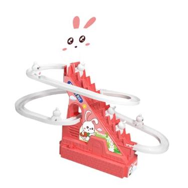 Imagem de Dynwave Pequeno subindo escadas brinquedo interativo engraçado fofo com luzes LED piscantes para bebê presente crianças feriado halloween, 6 Coelhos