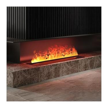 Imagem de Lareira Decorativa Lareira elétrica 3D atomizada Casa Comercial Umidificador Simulação Chama Decorativa Eletrônica Núcleo(0.8m,Single Color)