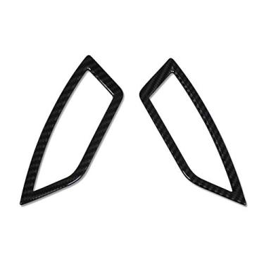 Imagem de Beautost Adequado para Subaru 2019 2020 2021 2022 2023 2024 Forester Interior Ar Condicionado Tampa de Saída de Ventilação Padrão de Fibra de Carbono ABS (Parte Superior Frontal)