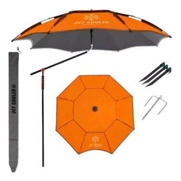 Imagem de Guarda Sol Ombrelone Camping Pesca Praia 2,40m Anti Termico - Jetcoole
