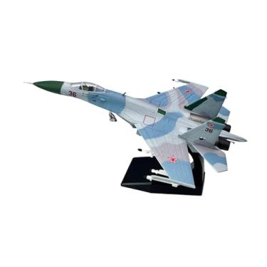 Imagem de menolana 1/100 SU27 Fighter Model Simulado Avião de Exibição com Base de Exibição de Metal Modelo de Aeronave de Brinquedo para Decoração de Armário de TV em