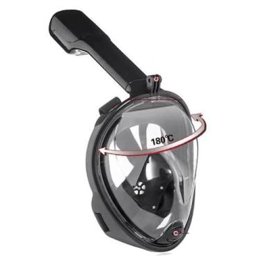 Imagem de Máscara de snorkel facial completa Lentes de máscara de mergulho - Lig
