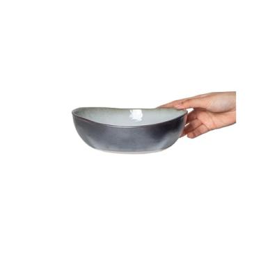 Imagem de URGDWEKJY Tigela de salada prática tigela de cerâmica simples tigela de salada tigela de ramen doméstico tigela de legumes tigela de sopa tigela de frutas