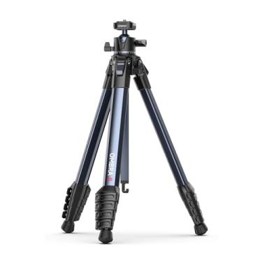 Imagem de Tripé Fotográfico De Viagem Ombra II T156 Preto 1,56m Leve e Compacto Para Câmera DSLR e Mirrorless Capacidade Carga 10kg Cabeça Esférica 360° Quick-Release Uka F38 e Suporte Celular