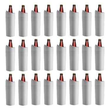 Imagem de Porta Garrafa Térmico Para Cerveja Litrão 1l Kit 24pçs (BRANCO)
