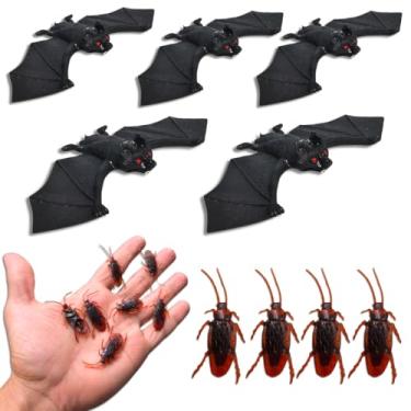 Imagem de kit festa halloween morcego barata lagarto cobras borracha enfeite brinquedo pegadinha (ATAQUE DO MORCEGO)