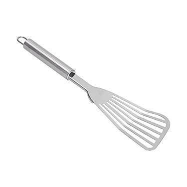 Imagem de Yctze Espátula de Peixe Com Fenda de Aço Inoxidável - Turner e Flipper de Peixes Ergonômicos para Cozinha, Acampamento e Restaurantes - Ideal para Fritar, Assar, Flutuar e Girar (Produto principal)