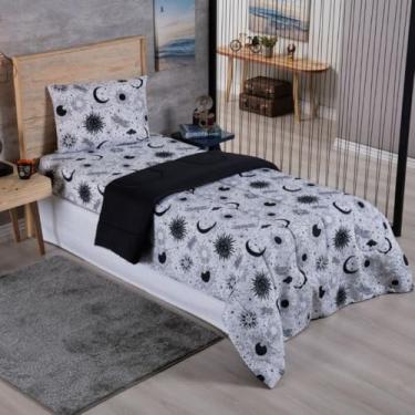 Imagem de Edredom Solteiro Infantil Dupla Face Estampado Digital Fofinho Macio Avulso Micropecal 200 Fios (Astral)