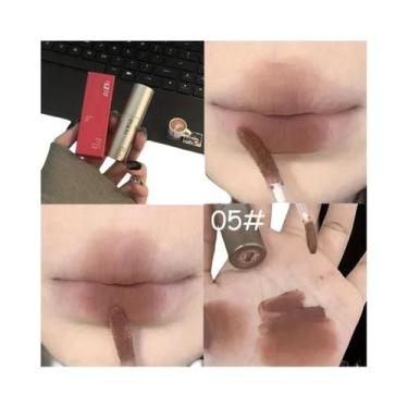 Imagem de Batom Líquido Matte À Prova D'Água - Cor Nude Marrom - Presente Ideal,