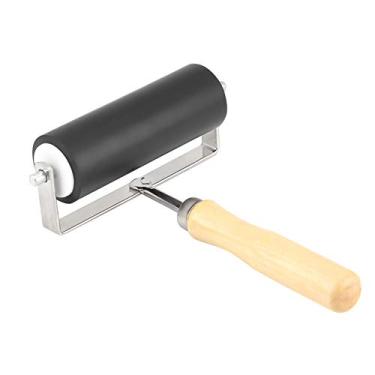 Imagem de Zerodis Brayer Roller Cabo de Madeira Ferramenta de Impressão Resistente Perfeita para Projetos de Arte e Artesanato Com Tinta Fácil de Segurar para Adultos e Profissionais Ferramentas de Cerâmica