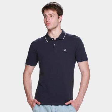 Imagem de Camisa Polo Colcci IV Masculina, Azul, GG