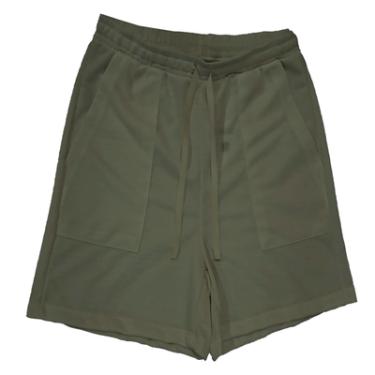 Imagem de SHORTS MOLETINHO BOLSO B+, EM MALHA POLIESTER COM ALGODÃO, REF S145 VD MILITAR M