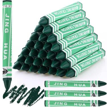 Imagem de MotiMind 60 peças de giz de cera industrial marcador de pneu de cera a granel para artesanato marcação detalhada em madeira serrada caixa de metal cerâmica vidro concreto plástico 11,3 cm x 1,1 cm