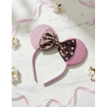 Imagem de Tiara Arquinho Orelhas Da Minnie Acessório Infantil - Ja Brasil, Rosa,