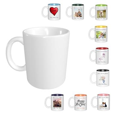 Imagem de Caneca de café grande personalizada, canecas personalizadas com foto, xícara de chá personalizada com imagem, presentes fotográficos para pai, mãe, avô, presentes personalizados para namorada