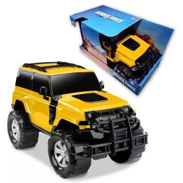 Imagem de Carrinho Jeep 4x4 Caminhonete Render Force Jipe Cores Amarelo