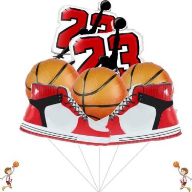 Imagem de Suprimentos de festa: balões de basquete para homens e meninos - CYMYL