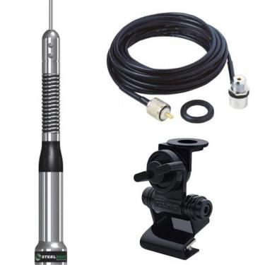 Imagem de Antena Móvel VHF Slim Bold Mola na Base 134-174mhz 200w 1,34 metros Ap