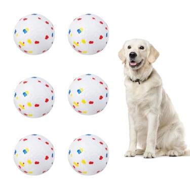Imagem de Pet Prime Bolas para cães ETPU de 6,3 cm, pacote com 6, para lançadores de bola automáticos máximos atualizados, brinquedos interativos de treinamento e busca, bola durável e resistente à mastigação