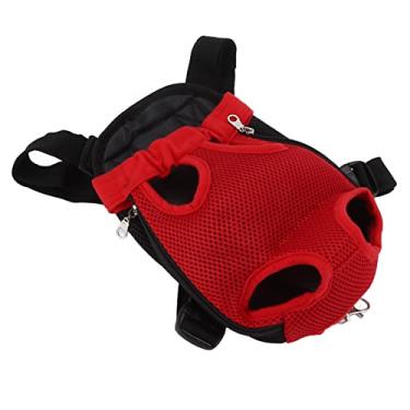 Imagem de Zhjvihx Mochila Transportadora Frontal para Animais de Estimação, Mochila Leve No Peito para Animais de Estimação para Viagens, Caminhadas, Bicicleta, Motocicleta (M)