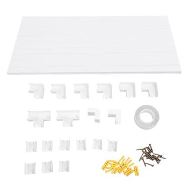 Imagem de WALFRONT 10 Peças Protetor de Cabo de Parede Kit de Canal de Parede Cobre Cabo Pintável Hider Com para 4-5 Cabos Ethernet ou 5-6 Fios de Cobre 24x14mm