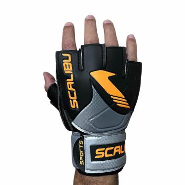 Imagem de Scalibu Sports, Luva Goleiro Futsal Quadra, Especial, Adulto, Laranja, GG, Par