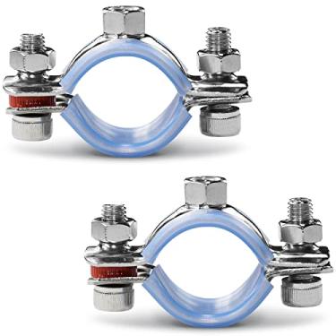 Imagem de WYKA 38-40 mm ID Range Split Ring Hanger, 2 PCS Aço Inoxidável 304 Braçadeira de Suporte de Tubulação Montagem na Parede/Teto (3,8-4 cm)
