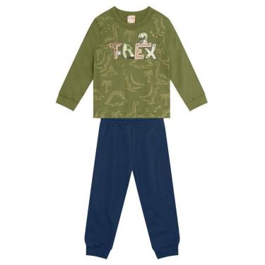 Imagem de Conjunto infantil menino de dinossauro Brandili-Masculino