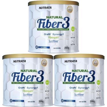 Imagem de Kit 3X Natural Fiber 3 - 200g - Nutrata-Masculino
