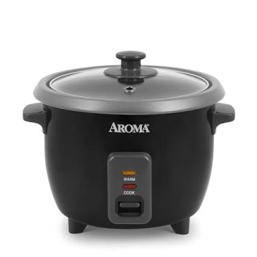 Imagem de Aroma Housewares Panela de arroz e grãos de 1,5 litros (ARC-363NGB), preta, 6 xícaras cozidas/3 xícaras não cozidas