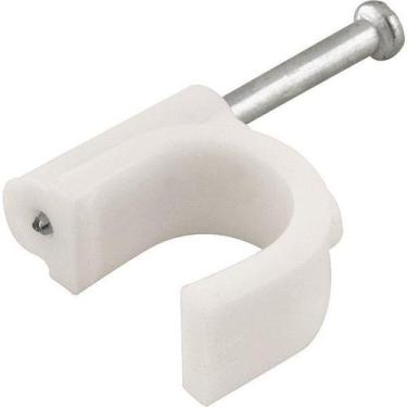 Imagem de Grampo para fios 10mm² branco redondo com 100 peças Vonder