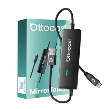 Imagem de Ottocast Mirror Touch - Adaptador de espelhamento de telefone sem fio CarPlay e bidirecional - Modo duplo, atualização Plug & Play para carros com fio de fábrica (2016+)