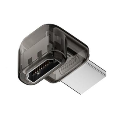 Imagem de chenyang Adaptador HDMI 8K, HDMI 2.1 macho para fêmea, adaptador de extensão angular de 90 graus (estilo curto)