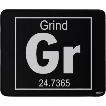 Imagem de Tapete de rato para jogos de mesa periódica Grind, preto, 24 x 19 cm, tapete de rato inspirador para empreendedores