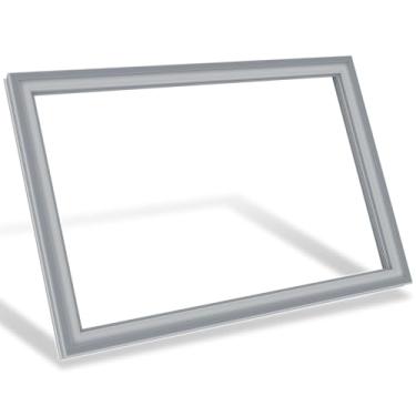 Imagem de Substituição de vedação de porta de freezer DA97-12522E atualizada compatível com geladeira Samsung - 80 cm x 54,5 cm, vedação cinza da porta do freezer, corrige problemas de resfriamento e perda de