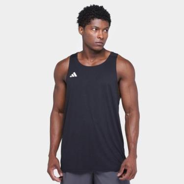 Imagem de Regata Adidas Adizero Singlet Essentials Masculina, Preto, GG