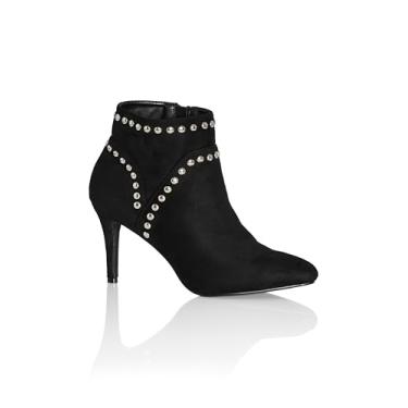 Imagem de City Chic Botas femininas de cano curto - Jimena, Preto, 10 Wide