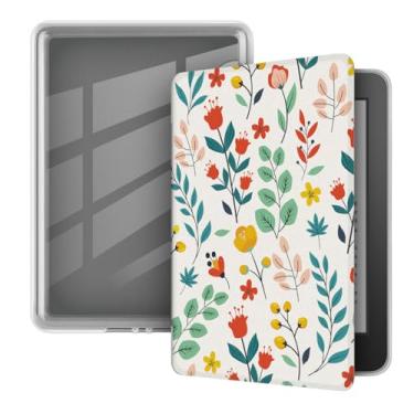 Imagem de Akacy Capa transparente e macia com estampa pintada para Kindle paperwhite 15.2 cm 11th Case, leve e segura para água, capa protetora dobrável geração 2022/2024 versão (13)