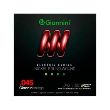 Imagem de Encordoamento Para Contrabaixo 4 Cordas .045 Giannini Geebrs