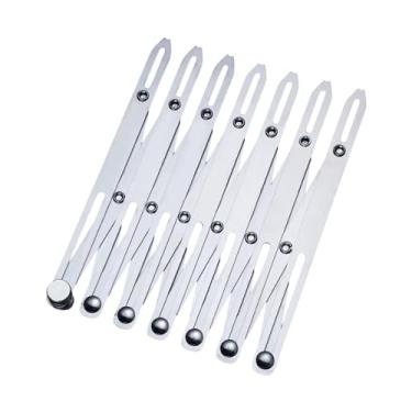 Imagem de oshhni Régua de costura expansível, ferramenta de medição e marcação para artesanato, guia de costura, espaçador de casas de botão para acessórios de cortina, Cabeça Curta de 7