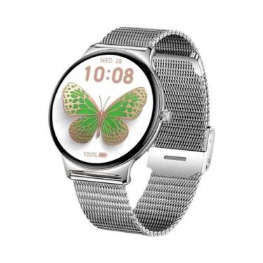 Imagem de Relógio Inteligente Feminino AMOLED Com Display Sempre Ativo, Chamada 