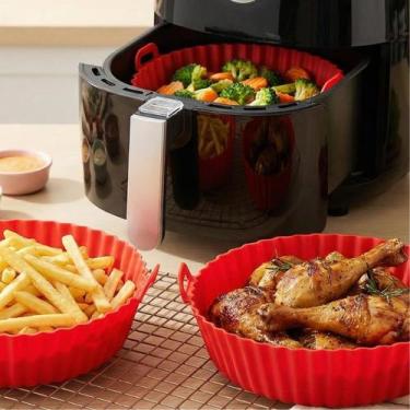 Imagem de Forma Assadeira De Silicone Forro Air Fryer Reutilizável - Quality Hou