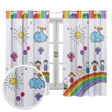Imagem de Cortina Infantil 2,00 Larg. X 1,50 Alt. Decoração Quarto - Nalu Casa E