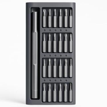 Imagem de KIT CHAVE DE FENDA MAGNÉTICA 24 EM 1 ALTA PRECISÃO AÇO S2 PARA REPAROS EM CELULARES TABLETS NOTEBOOKS DRONES HOBBY PROFISSIONAL