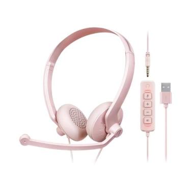 Imagem de Fone De Ouvido USB Com Microfone Para PC, Laptop, Escritório, Aulas On