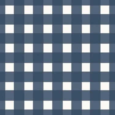 Imagem de Papel de Parede Revoada Xadrez Vichi Marinho 4419